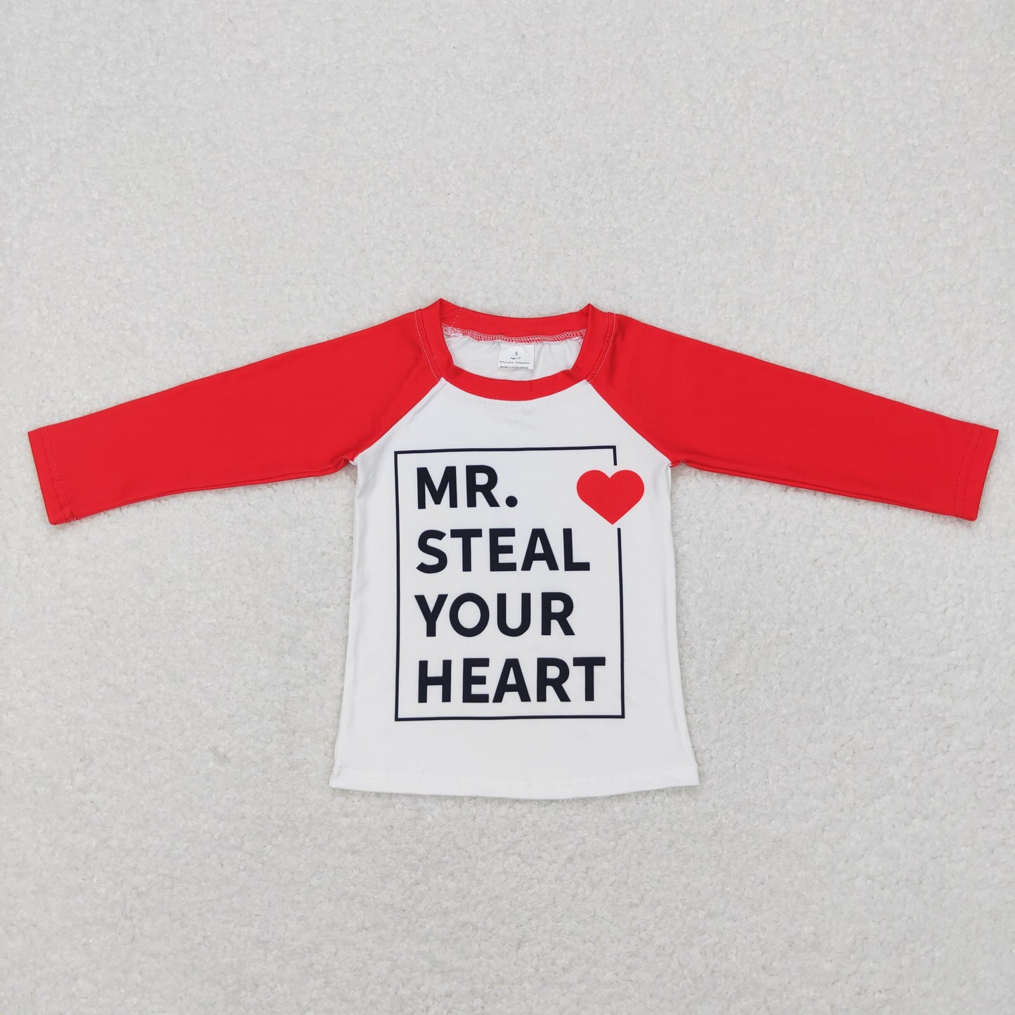 BT0441 Mr steal your heart top tee  boy t-shirt RTS 202412 RTS