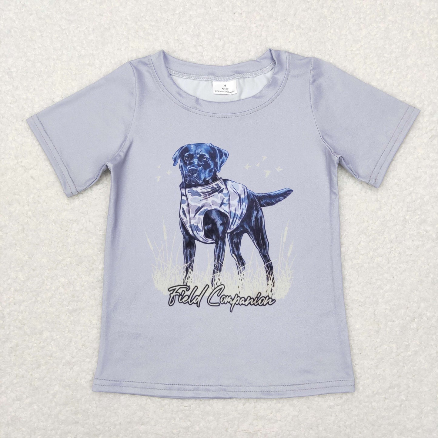 BT0463 dog hunt western top tee  boy t-shirt  RTS 20231130