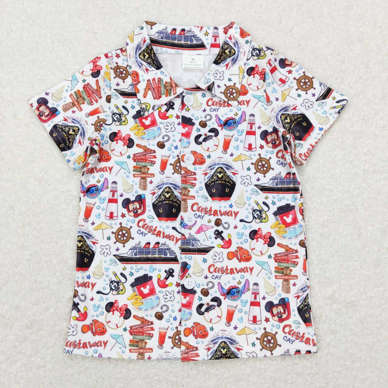 BT0490 mouse top button boy shirt 202312 RTS