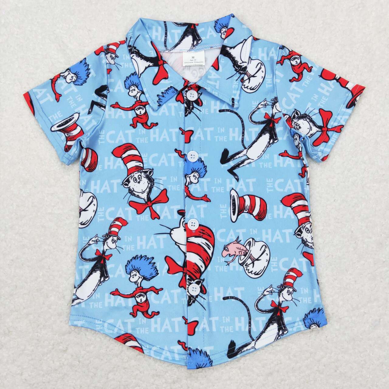 BT0491 reading hattop button boy shirt 202312 RTS