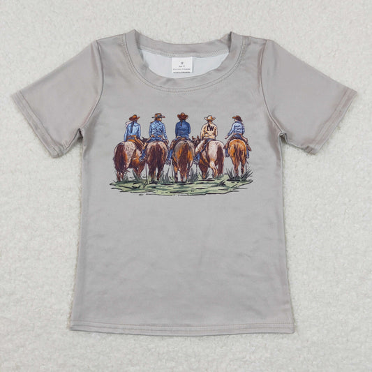 BT0505 horse western top tee  boy t-shirt  RTS 202312