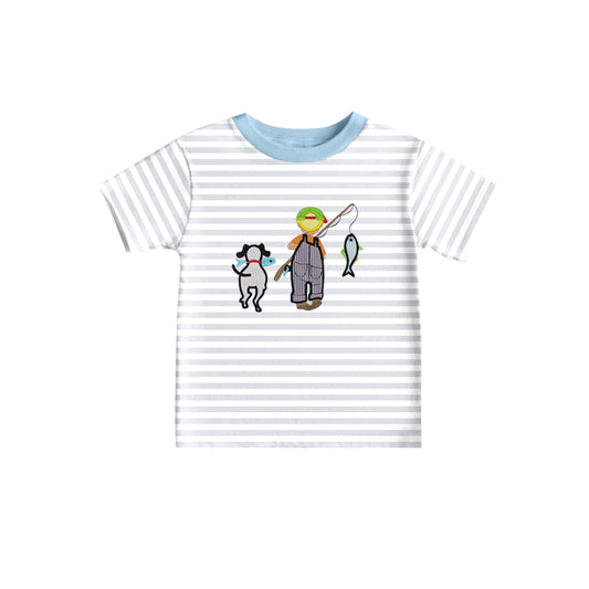 BT0603 fish boy short sleeve top Boy shirts 202402 preorder