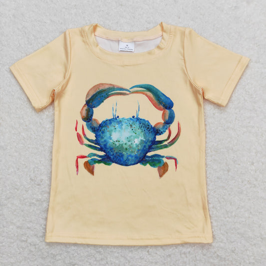 BT0612 top tee  crab  boy t-shirt 202404 RTS