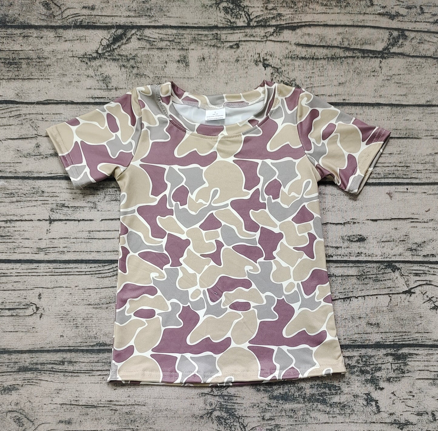 BT0622 camo boy short sleeve top Boy shirts 202403 RTS