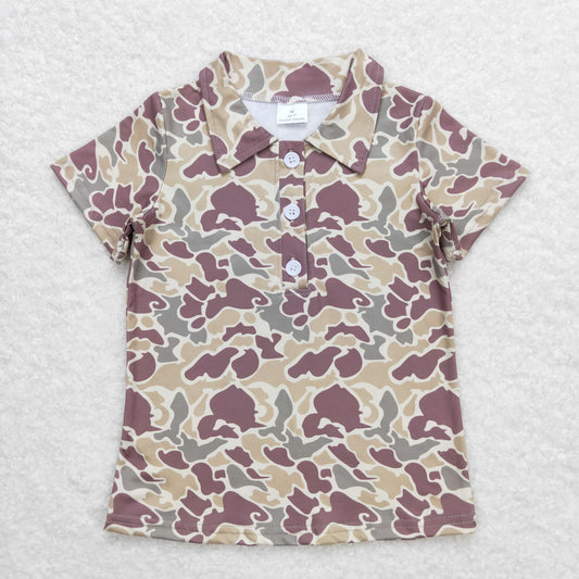 BT0640 camo boy short sleeve top Boy shirts 202404 RTS