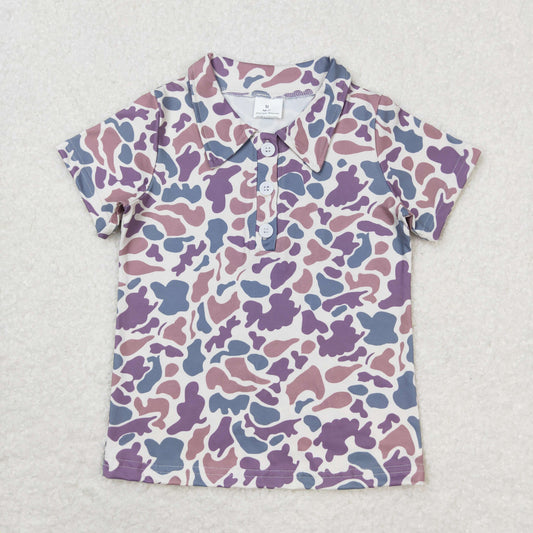 BT0641 camo boy short sleeve top Boy shirts 202404 RTS sibling