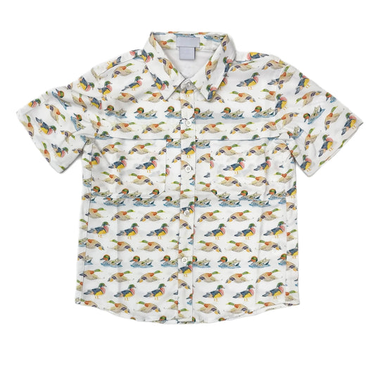 BT0678 preorder duck button boy top shirt 202404