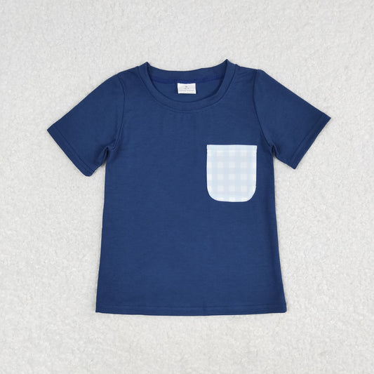 BT0705 RTS blue shorts boy tee t-shirt top 202405
