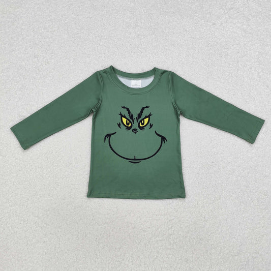 BT0725 preorder western grinch zipper boy shirts top 202410 RTS
