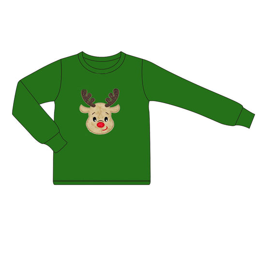 BT0778 preorder Christmas  deer boy shirts top 202406