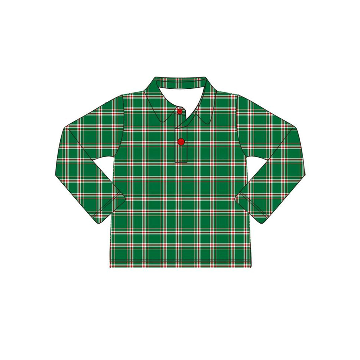 BT0779 preorder Christmas  checkerboard boy shirts top 202406