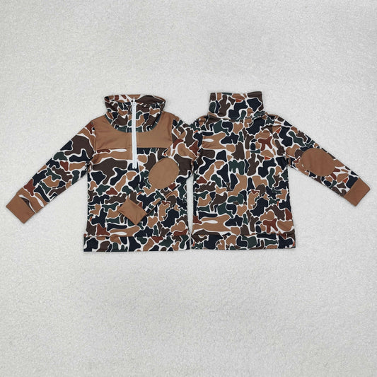 BT0810 camo zipper top shirts boy  202410 RTS