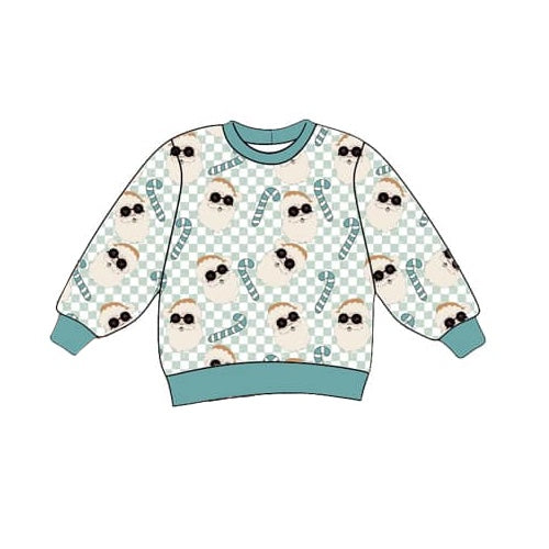 BT0844 Christmas embroidery boy top  preorder