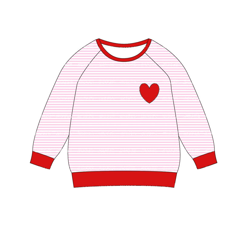 BT0866 Love heart girl pink top sibling preorder 202408