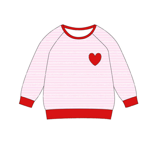 BT0866 Love heart girl pink top sibling preorder 202408