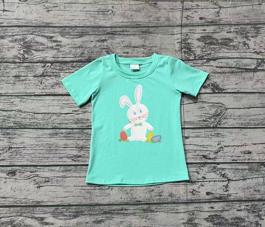 BT1132 embroidery Easter bunny boy top t-shirt preorder 202412