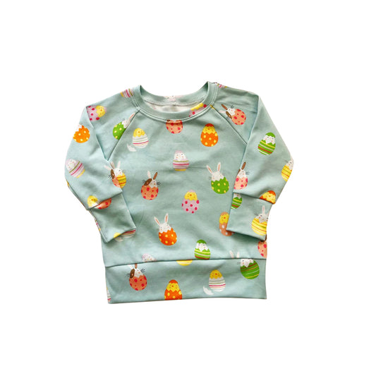 BT1137 Easter bunny long sleeve  boy top  pullover 202412 preorder