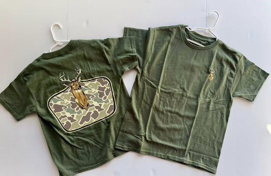 BT1148  deer camo boy top tshirt preorder 202412