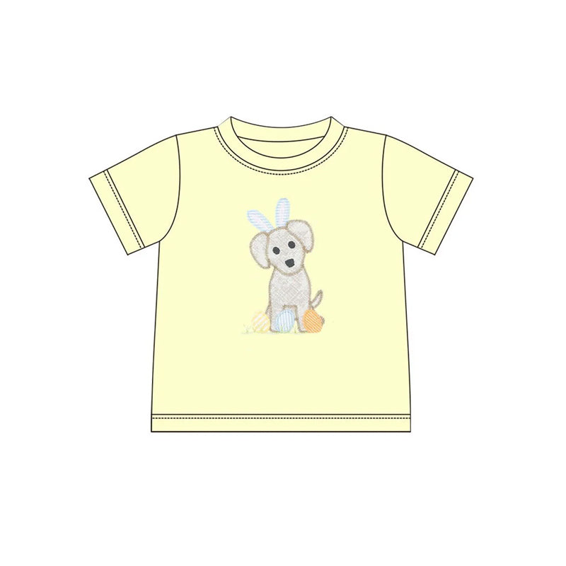 BT1164 Easter bunny dog boy  summer tshirt top 202501 preorder