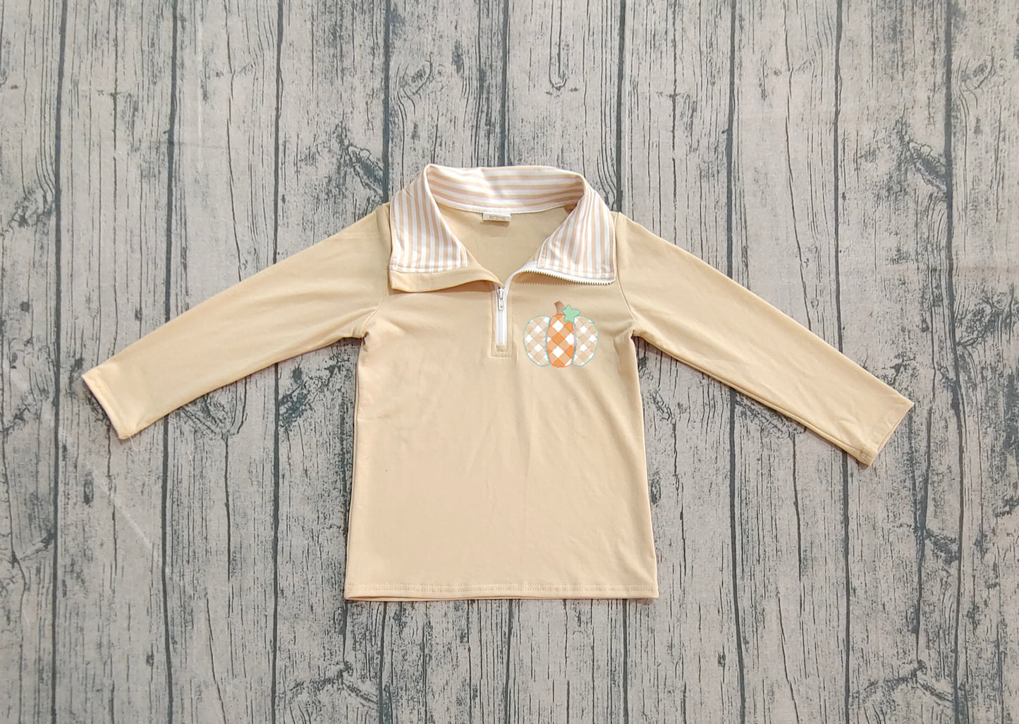 BT1293 embroidery Halloween pumpkinwestern girl top  pullover 202507 preorder