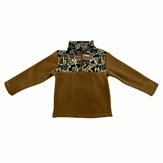 BT1309 western long sleeve boy top coat camo pullover 202507  preorder