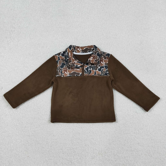 BT1309 western long sleeve boy top coat camo pullover 202510 RTS