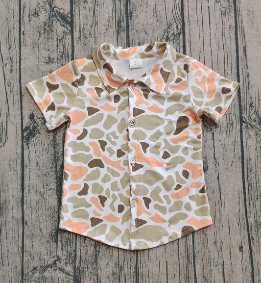 BT1312 camo hunting Buttons boy top coat pullover  202508 PREORDER