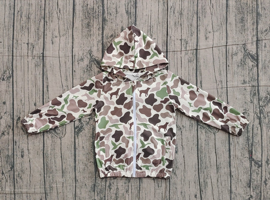 BT1347 camo dog duck hoodie boy top coat pullover  202511  preorder