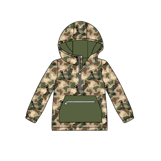 BT1347 camo duck hoodie top coat pullover  202509 preorder