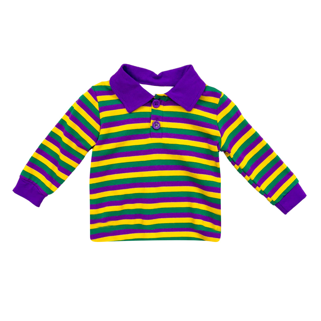 BT1358  Mardi Gras boy top coat pullover  202509 preorder