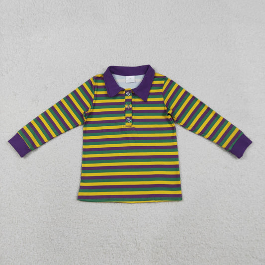 BT1358  Mardi Gras boy top coat pullover  202511 RTS