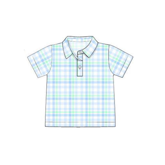 BT1365 plaid  boy top coat pullover  202509 preorder