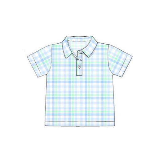 BT1365 plaid  boy top coat pullover  202509 preorder