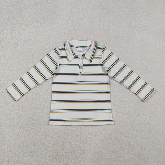 BT1375 Stripe bottons boy top coat pullover  202510 RTS