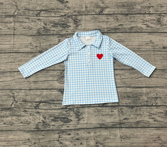 BT1386 love embroidery  boy top coat pullover  202509 preorder
