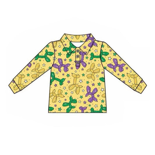 BT1388 Mardi Gras boy top coat pullover  202509 preorder