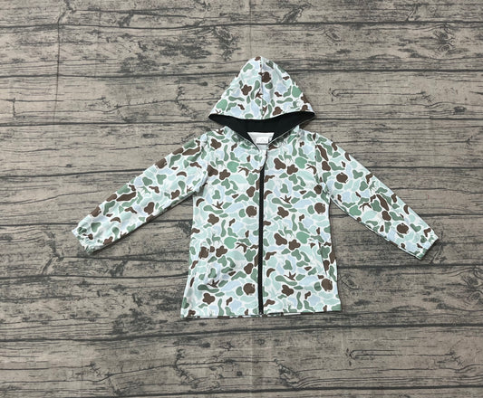 BT1399 camo  zipper boy top coat pullover  202509 preorder