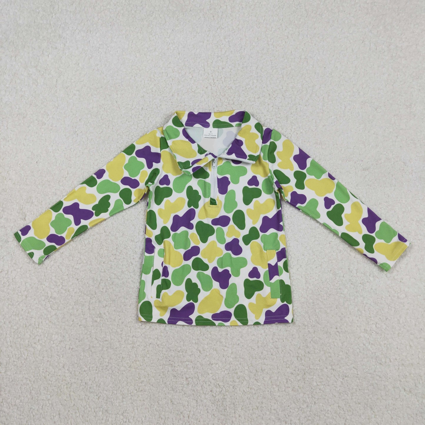 BT1400 golf camo  boy top coat pullover  202511 RTS