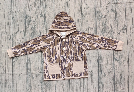 BT1441 camo pocket boy top coat pullover  202511 preorder