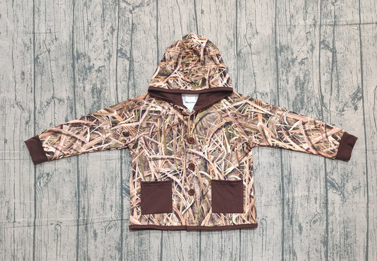 BT1443  camo pocket boy top coat pullover  202511 preorder