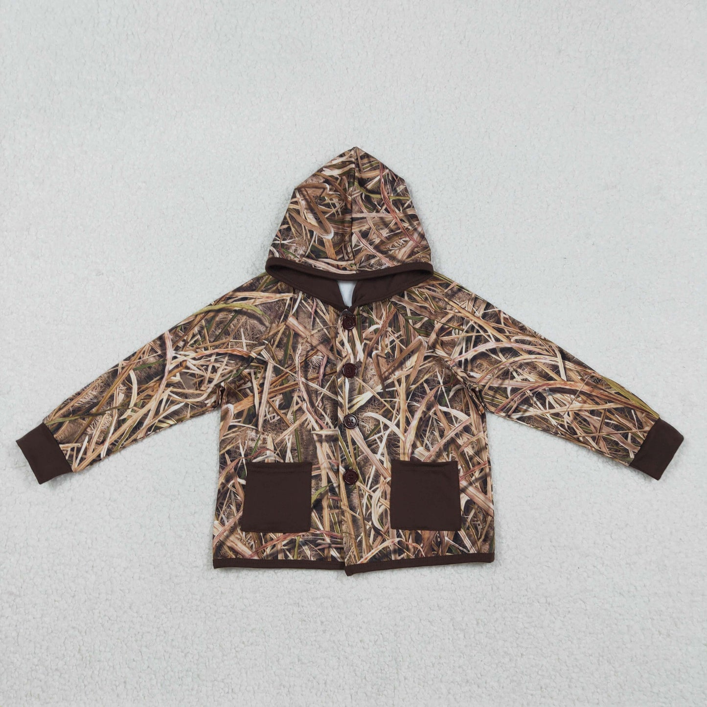BT1443  camo pocket boy top coat pullover  202511 RTS