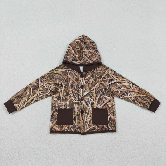 BT1443  camo pocket boy top coat pullover  202511 RTS
