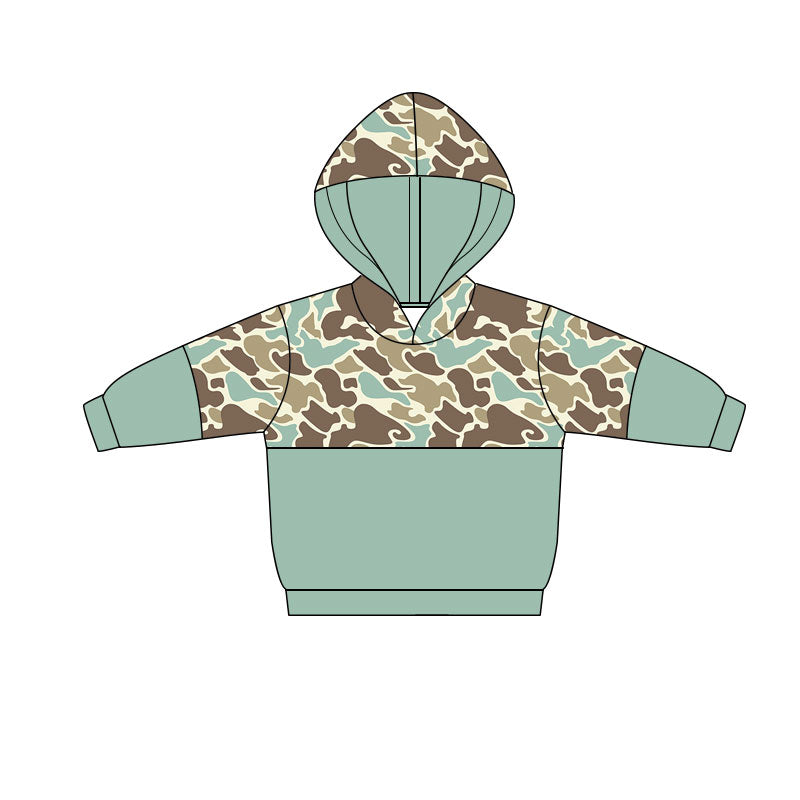 BT1516 camo boy hoodie top coat pullover  202511  preorder