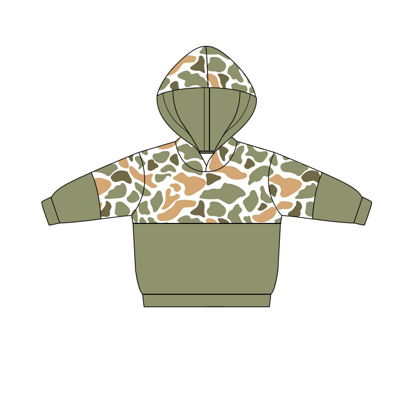 BT1519 camo boy hoodie top coat pullover  202511  preorder