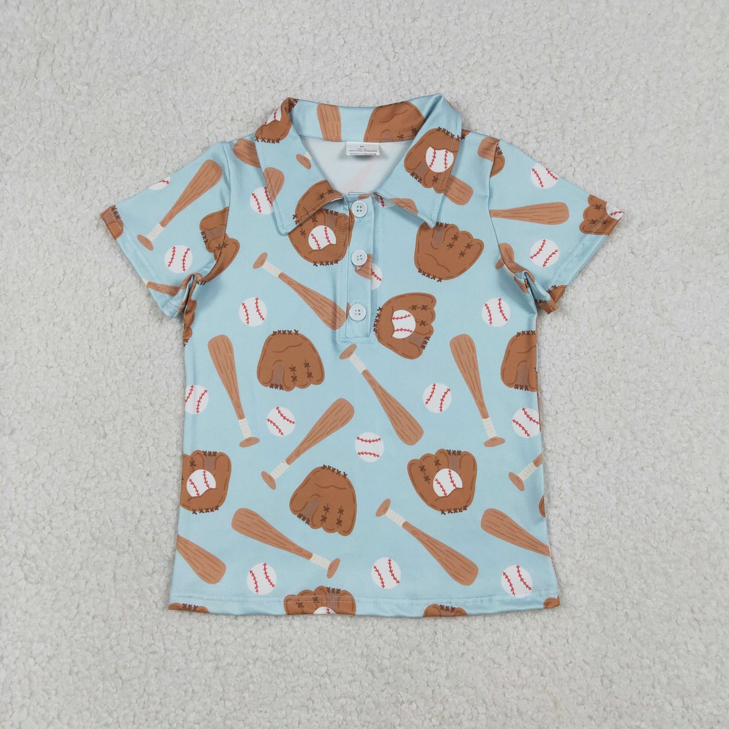 BT1579  baseball softbball button boy top coat pullover  202512 RTS