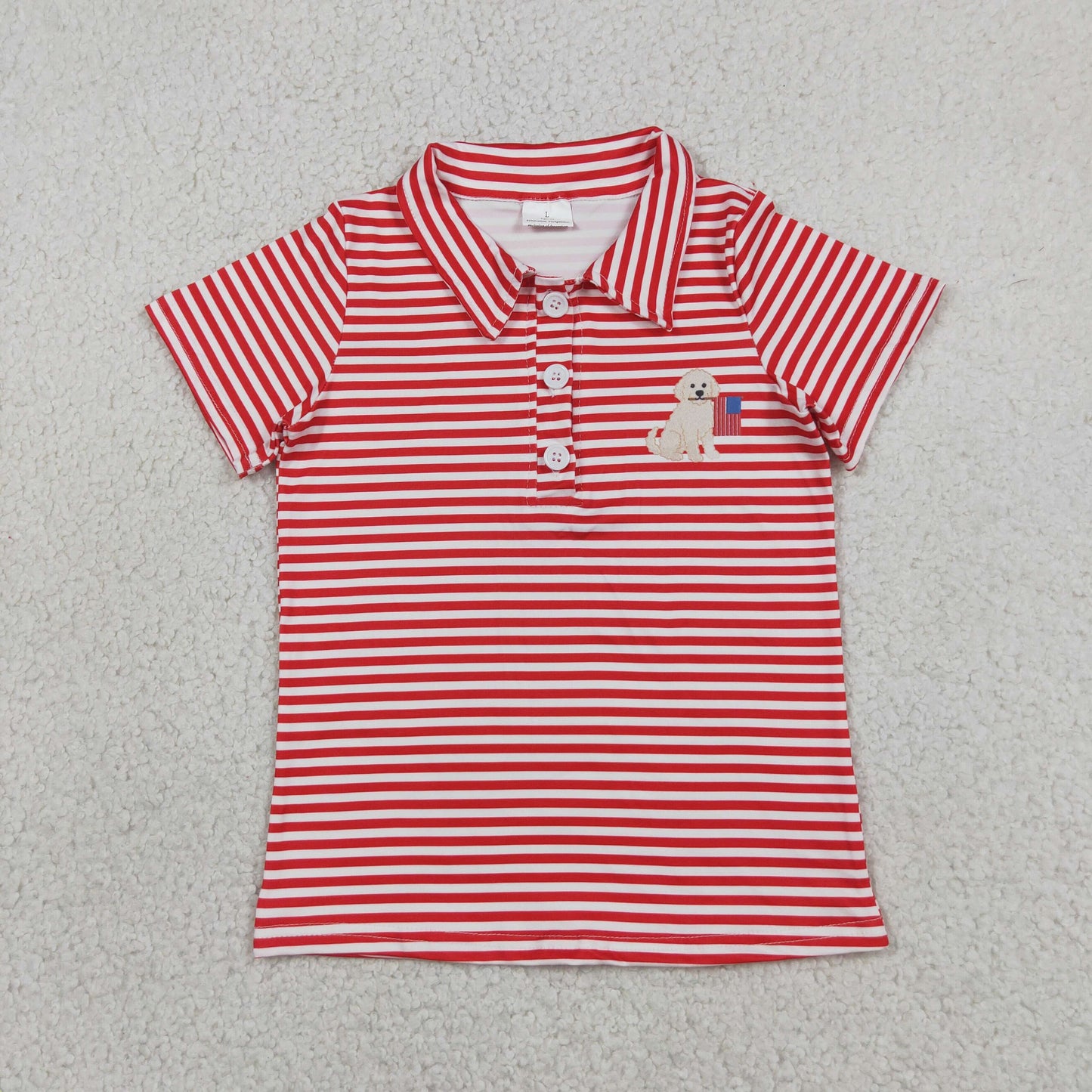 BT1619  boy top dog t-shirt 202607
