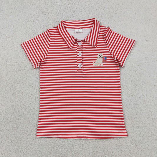 BT1619  boy top dog t-shirt 202607