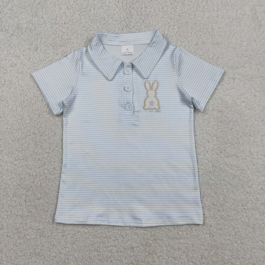 BT1708 embroidery Easter rabbit  boy top polla shirts pullover  202604 RTS