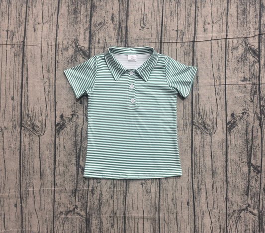 BT1832 stripe green western  boy top 202605  preorder