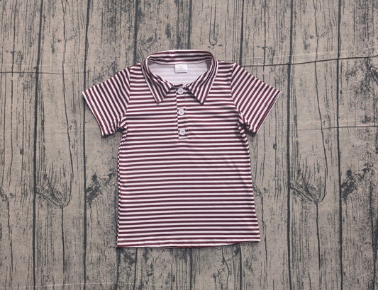 BT1833 stripe red western  boy top 202605  preorder